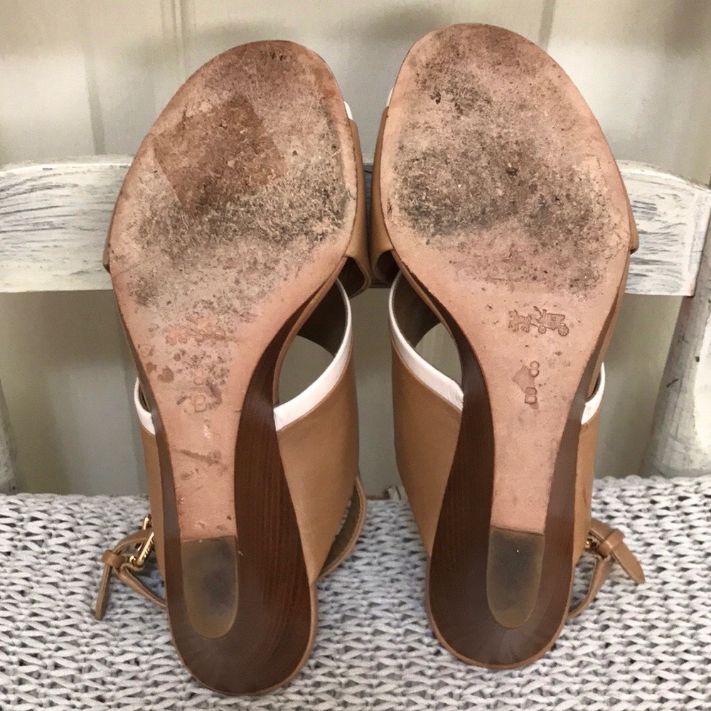 Coach Randy Leather Wedge Sandal - Picture 16 of 16